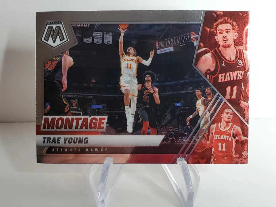 2020-21 Panini MOSAIC "TRAE YOUNG" #29 MONTAGE Insert Card! Atlanta HAWKS! 🔥 - Image 1 of 3