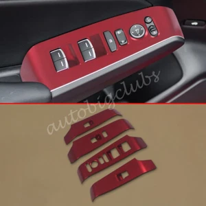 For Honda Civic 2022-2023 Matte Red Window Switch Side Cover Trims Accessories - Picture 1 of 5