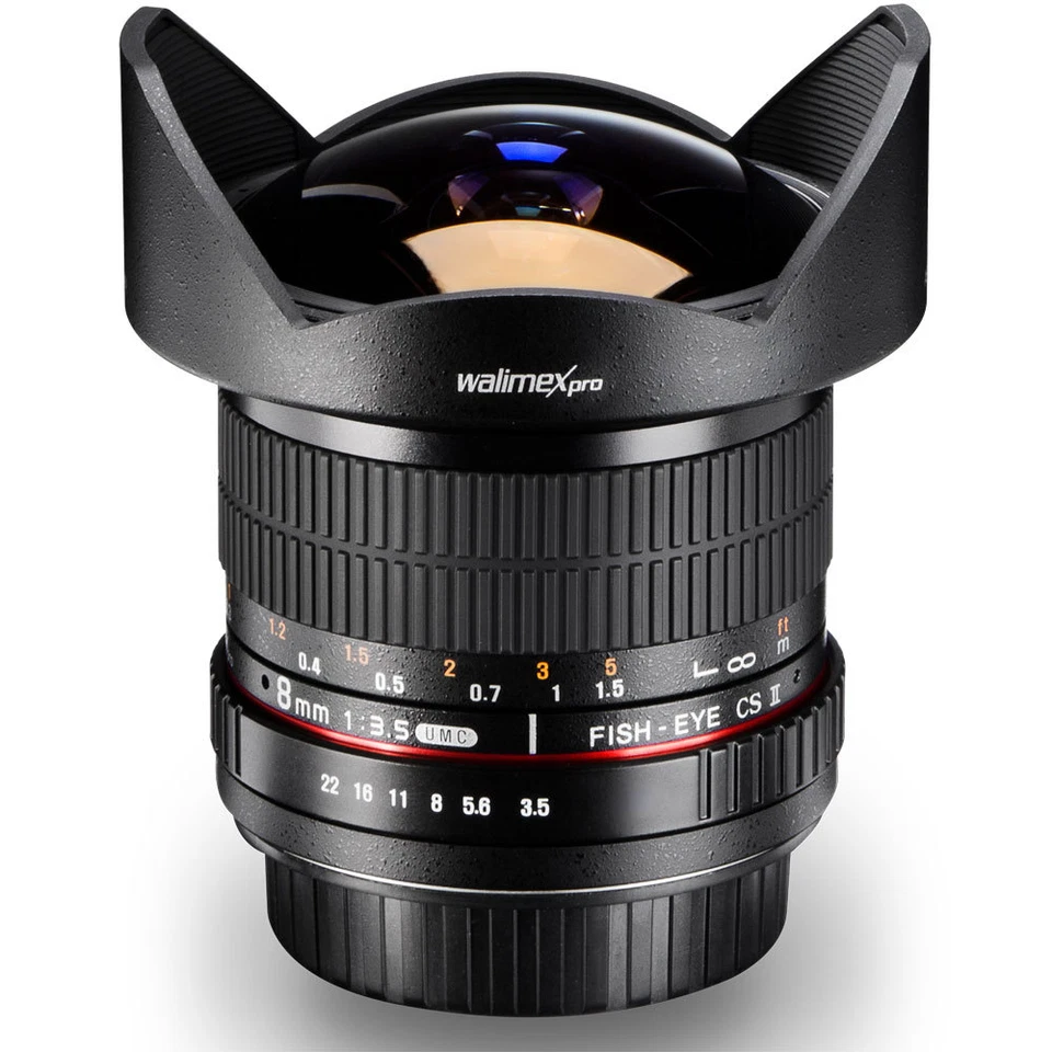 Pez Lente 8mm 3,5 para Nikon d5000 d5100 d5200 d5300 d3000 d3100 d3200 Etc - Imagen 1 de 1