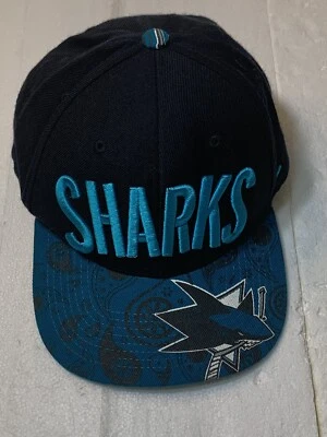 San Jose Sharks Zephyr Snapback Hat Cap Adjustable NHL One Size - Image 1 of 4