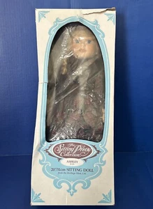 NOB Heritage Mint Ashley Sitting Pretty Porcelain Doll Red & Black Plaid Dress - Picture 1 of 20