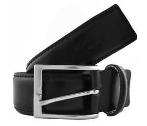 Romeo Gigli U284/35 NERO Black Leather Adjustable Belt