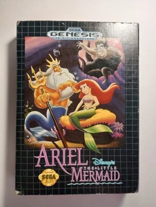 Ariel the Little Mermaid (Sega Genesis, 1992) Cardboard Box Complete Mint CIB - Picture 1 of 9