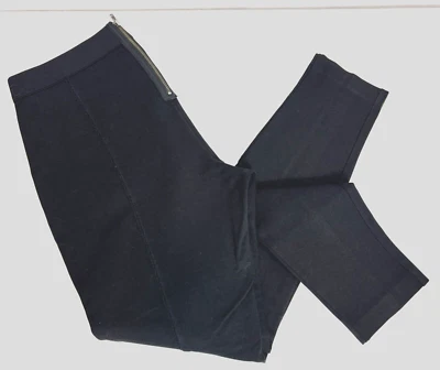 J. Crew Black Ponte Knit Pants Zipper Back Size 6R - Image 1 of 4