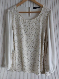 M&S Collection with Silk, Ivory & Gold Top Size 22 - Picture 1 of 4