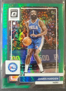 2022-23 Panini Optic #22 James Harden Green Hyper Prizm Philadelphia 76er - Bild 1 von 2