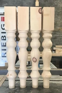 Heavy duty farmhouse chunky table legs 29”x4” - Picture 1 of 2