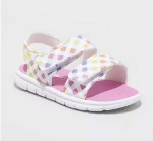 New Toddler Tate Ankle Strap Sandals - Cat & Jack Size 10 Big Girl’s Shoe - Picture 1 of 4