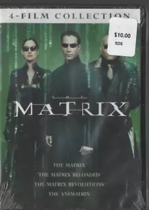 THE MATRIX/RELOADED/REVOLUTIONS/ANIMATRIX 4 FILM DVD BRAND NEW SEALED - Picture 1 of 2