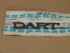1969 1970 Dart Dodge Fender EMBLEM NAMEPLATE NOS MoPar - Picture 1 of 1