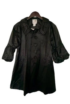 Chaqueta Ryu Anthropologie “Bridge Of Verona” Negra Columpio Talla L Mangas 3/4 Puff Foto 1 de 4