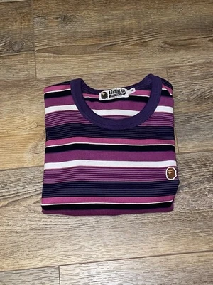 CAMISETA A BATHING APE BAPE HOOP One Point calce relajado para hombres m moda de diseñador Foto 1 de 2