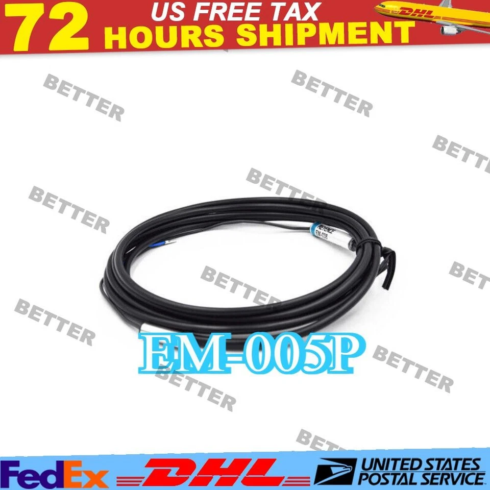 EM-005P Main Unit Shielded M5 PNP Proximity Sensors In-Cable Amplifiers Keyence - Image 1 of 4