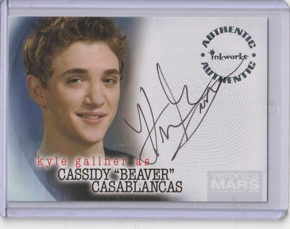 INKWORKS VERONICA MARS KYLE GALLNER as CASSIDY BEAVER CASABLANCAS AUTOGRAPH A15 - Image 1 of 1