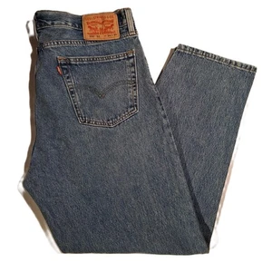 Jeans LEVI'S 550 '92 34 x 28,5 Medio Lavado Relajado Calce Cónico Algodón Usados en Excelente Condición - Imagen 1 de 11