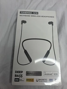 TONEMAC N18 Neckband Bluetooth Earbuds, Wireless Bluetooth 5.2 Headphones; (AMQ) - Photo 1 sur 2