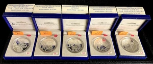 2003 Europa Monnaie De Paris 5-Coin 1 1/2 Euro Silver Proof set with COAs, C-2 - Picture 1 of 18