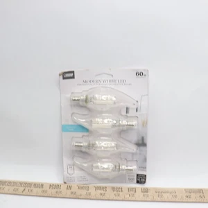(4-Pk) Feit Electric E12 Filament LED Bulb Flame Tip Daylight BPCFC60950WFIL4 - Picture 1 of 4
