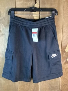 Nike Kids Cargo Sweatpants Shorts Size Large BLUE - Picture 1 of 3