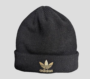 Adidas Originals Trefoil Beanie Mütze Schwarz Gold Skull Cap One Size - Bild 1 von 3