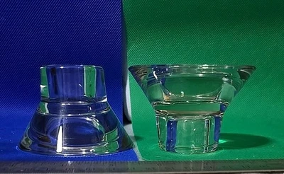 IKEA glass Universal Candle Holder Designed By K&M Hagberg Set Of 2 3"×2" - Image 1 of 3