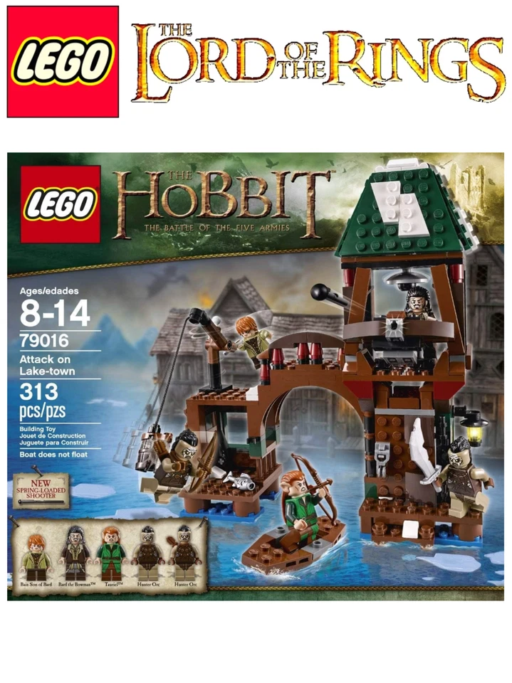 LEGO ХОББИТ 79016 НАПАДЕНИЕ НА ОЗЕРНЫЙ ГОРОД *NISB* ТАУРИЭЛЬ, БАРД, БЭЙН, ОХОТНИК ОРК - Изображение 1 из 1