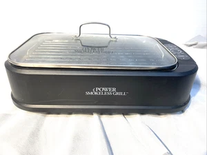 Griglia Elettrica Senza Fumo Power 1500 Grill Con Piastra - senza scatola - Foto 1 di 11