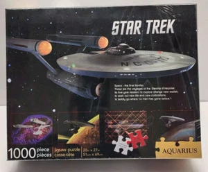 STAR TREK U.S.S. ENTERPRISE 1000 PIECE JIGSAW PUZZLE AQUARIUS Brand New Sealed - Picture 1 of 4