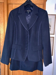 Edles APART Damen Kostüm, klassisch, Business Blazer plus Rock, Dunkelblau 36/S - Bild 1 von 13