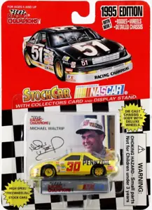 MICHAEL WALTRIP 1995 PONTIAC GRAND PRIX PENNZOIL DIE-CAST CAR DISPLAY BASE 1:64 - Picture 1 of 11