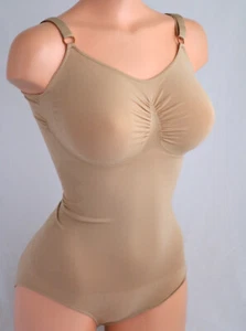♥Schlankstütz Mieder-Spaghetti-Body XL 46/48 Make up*MIDI CONTROL TAILLE*SK2,5♥ - Picture 1 of 7