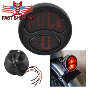 Universal Black Retro Round Brake Stop Tail Light Lamp For Harley Kawasaki Honda - Bild 1 von 18