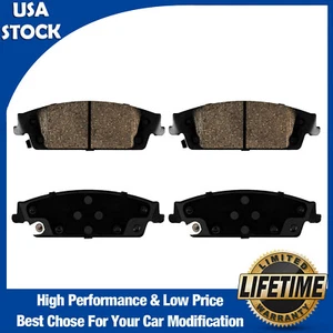 Pair Rear Ceramic Brake Pads for GMC Sierra 1500 2014 2015 2016 2017 2018 D1707 - Picture 1 of 18