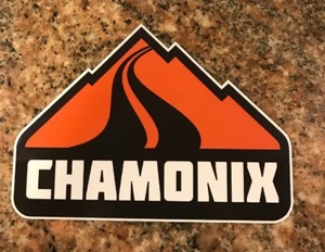 Pegatina de esquí Chamonix Mont-Blanc - esquí snowboard Alpes Francia Vuarnet suizo - Imagen 1 de 2