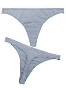 F&F GREY Low Rise Thong - Size 8 to 18 - Picture 1 of 3