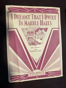 Vintage Noten I Dreamt That I Dwelt in Marmorhallen Engelmann 1932 TX - Bild 1 von 3