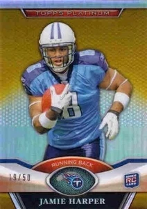 JAMIE HARPER 2011 Topps Platinum Rookie Gold Refractor Parallel 19/50 Card - Picture 1 of 2