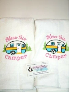 Bless this Camper personalisierte Geschirrtücher Küchenhandtücher  - Bild 1 von 1