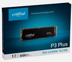 Crucial P3 Plus 1TB NVMe Internal SSD CT1000P3PSSD8 New - Afbeelding 1 van 6
