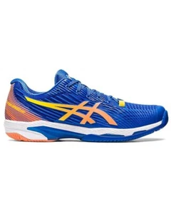 Asics Solution Speed FF 2 Scarpe Tennis Uomo Taglia EU 41.5, Tuna Blue/Sun Peach - Picture 1 of 6