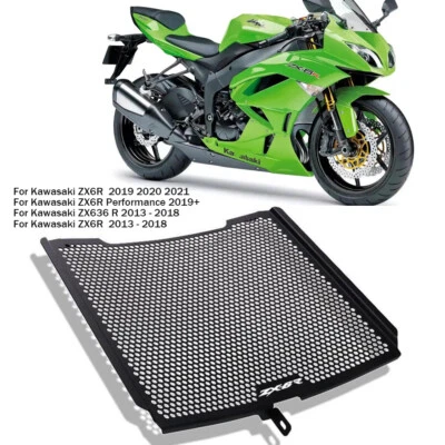 PARA KAWASAKI NINJA ZX6R ZX636 2013-2024 Protector de radiador Cubierta Protector de rejilla Foto 1 de 4