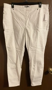 Simply Vera Wang Damen weiße Denim formende Leggings 2X (20W-22W) - Neu mit Etikett - Bild 1 von 2