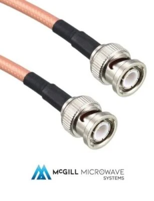 RG400 BNC Male to BNC male Coaxial Cable LOWEST LOSS Military spec M17 RF PTFE - Image 1 of 4