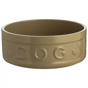Mason Cash Cane Stoneware Lettered Dog Bowl For Both Feeding And Watering 25cm - Picture 1 of 3