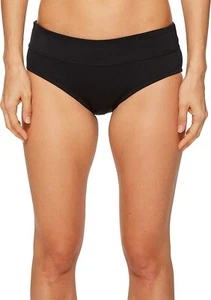 Nike Women's 171868 Full Bikini Bottom Black Size L - Picture 1 of 3