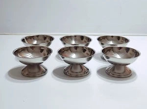 Coppette macedonia Coppe gelato servizio da 6 persone bicchieri in acciaio inox - Foto 1 di 8