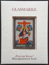 2016 "Austria" Pieta and Cross, First Glass Stamp, VF/MNH very beautiful! LOOK!