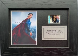 MAN OF STEEL (Superman)  Original 35mm Mini Film Cell Memorabilia + COA - Picture 1 of 12