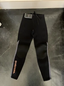 NWT Dive And Sail Wet Suit Pants Size Small Neoprene / Nylon Blend Black - Picture 1 of 2
