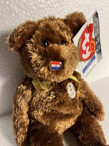 Ty Beanie Baby FIFA 2002 World Cup Bear Representing Paraguay - Picture 1 of 9